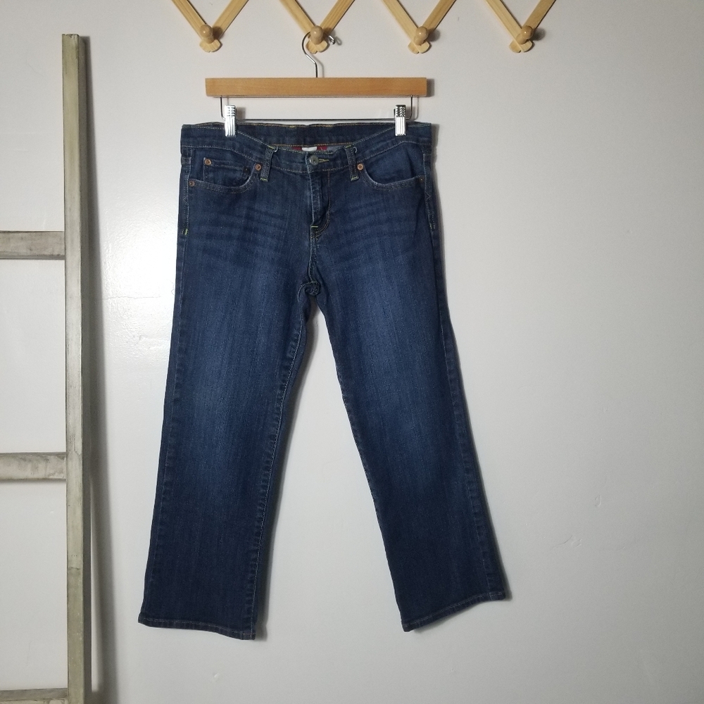 Lucky Brand Indigo Cropped Ankle Jeans